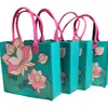Bolsa de Feltro Formato Lótus Bolsa de Compras Bolsa Tote de Feltro Bolsa de Feltro para o Dia a Dia Bolsa para o Festival do Meio Outono Fábrica de Origem