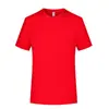 Camiseta de trabajo de verano de cuello redondo de secado rápido con estampado de logo, ropa de manga corta para fitness, deportes, running y actividades de team-building