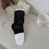 Meias Finas para Primavera e Verão Estilo Ballet Punho Largo Meias com Babado Manga de Meia ins Tendência Cobertura para Pés de Seda Amora Meias Longas