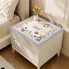 Protetor de Mesa de Cabeceira Estilo Americano 2025 Novo Estilo Tapete para Mesa de Cabeceira Lavável à Prova de Óleo Impermeável Luxo Leve Sentido Avançado Tapete de Mesa