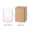Conjunto Simples de Copos para Bebida de Leite e Suco com Base Colorida de Vidro de Borossilicato Alto para Uso Doméstico Copos Transparentes para Beber