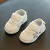 2025 primavera nuevos zapatos para niños al por mayor zapatos deportivos de suela blanda de cuero para niños zapatos coreanos Forrest Gump zapatos blancos
