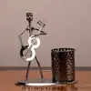 Hierro Metálico Jugador Instrumento Musical Banda Combinación Villano Almacenamiento Portalápices Niños Estudiante Recompensa Premio Manualidades