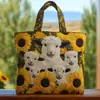 2026 Nueva Serie Transfronteriza de Cordero Estampado Digital Bolso Tote Acolchado de Hombro de Moda