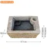 Gran Tanque de Agua para Piscicultura de Método Antiguo Rural Adornos de Agua Corriente Fuente de Paisaje de Agua en Circulación Decoración de Patio Exterior Balcón