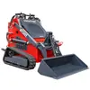Mini Cargadora Compacta de Orugas Excavadora Hidráulica Operada desde Cabina Equipo de Transferencia de Materiales para Huertos Pastizales Terreno Fangoso