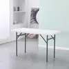 Mesa plegable portátil para exteriores, para puesto de mercado nocturno, sencilla, rectangular, para reuniones, hogar, comedor, mesa y silla de comedor