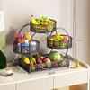 Estante de Almacenamiento de Escritorio Almacenamiento de Mesa Bandeja de Frutas Multicapa Mesa de Centro Estante de Almacenamiento de Snacks Soporte para Taza de Té Taza de Agua