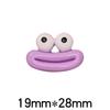 Ojos grandes lindos feos boca de salchicha accesorios de joyería de resina diy pasador material de cubierta protectora para cargador regalo venta al por mayor