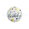 Blqq Globos de Cumpleaños de Aluminio de 18 Pulgadas en Inglés y Español Decoración para Fiesta