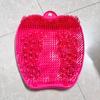 Almohadilla para Pies con Forma de Pie de Manzana Pelo Suave para Personas Perezosas Lavado de Pies Cepillo para Frotar la Espalda en el Baño Cepillo de Almohadilla para Pies de Flexión Libre para Mujeres Embarazadas