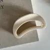 Grampo de Cabelo Feminino Cor Sólida Azul Creme Piranha de Cabelo Elegante de Alta Qualidade para Todas as Ocasiões