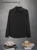 Andrei Nueva Camisa de Hombre para Amazon Estilo Coreano Negocios Casual Delgado Camisa Negra Versátil Top Moderno