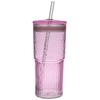 Taza de Vidrio con Tapa Gran Capacidad Bebida Leche Té Taza de Café Vaso de Agua de Vidrio Insulado Resistente a Altas Temperaturas Alta Apariencia Vaso con Popote