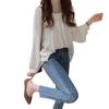 Camisa Feminina de Manga Longa Outono Inicial 2026 Estilo Retro Hong Kong Versátil Solta Simples Casual Camisa Top Estiloso
