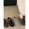 Sapatos Birkenstock Estilo Floresta Retrô com Forro de Fleece para Mulheres, Novos Mocassins e Sapatos de Couro Macios para Outono e Inverno 2025