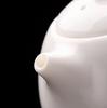 Tetera de porcelana blanca como grasa de cordero de Dehua, tetera individual dorada, tetera creativa de huevo de dragón que brilla en la oscuridad, filtro de agujero de bola