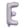 Globos de Papel de Aluminio de 16 pulgadas Color Morado Macarrón Morado Claro Letras A-Z Números 0-9 Decoración para Fiesta de Cumpleaños Globos Banner