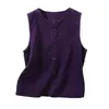 Imágenes reales del nuevo chaleco de pana vintage, top sin mangas, chaleco artístico de pana 100% algodón para mujer, chaleco de nuevo estilo