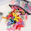 Explotaciones de Comercio Exterior Anillo para el Pelo de Lazo Infantil Accesorios para el Cabello Niñas No Golpear el Cabello Niñas Colorido Adorno para la Cabeza Alta Elasticidad
