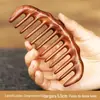 Ouro sândalo almofada de ar pente air bag pente massagem pente anti-estática queda de cabelo cabeça Meridian cabelo liso fofo doméstico pente de madeira