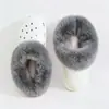 Zuecos de Estilo Nuevo para Otoño e Invierno con Cubierta de Algodón Cálida Extraíble de Pelo de Conejo Cachemir de Alta Densidad Morado