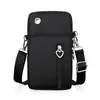 Nuevo Bolso para Teléfono Móvil para Mujer Crossbody Mini Bolso Pequeño Tres Capas Cremallera Bolso de Tela de Nailon Vertical de Mano Monedero de Monedas Bolso de Brazo