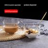 Tigela de vidro transparente lidar com copo de café da manhã copo de leite aveia xícara de amido de raiz de lótus tigela de salada de frutas xícara de café copo de bebida