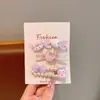 Nuevos Pasadores de Pelo de Dibujos Animados para Niñas, Lindos Pasadores para Flequillo con Perlas y Pedrería, Adorables Accesorios para el Pelo de Conejo y Gato para el Lado