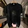 Camiseta de Manga Corta de Marca de Moda para Hombre 2026 Nueva de Seda de Hielo Estampada Verano Delgada Cuello Redondo Top Casual Camiseta de Hombre