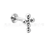 Jiangtai F136 Aleación de Titanio Joyería Cabeza Corazón Cruz Media Luna Bola Cruz Joyería para Piercing de Titanio G23 Pendientes