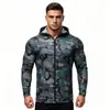 Camiseta con capucha de manga larga, tacto frío, secado rápido, para comercio exterior transfronterizo, camiseta fina, elástica, transpirable, con capucha, manga larga, protección solar, para hombre, de verano