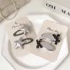 Grampo de Cabelo Infantil com Laço de Bolinhas Grampo de Cabelo 2025 Novo Grampo para Franja Meninas Preto e Branco Presilha BB Personalização