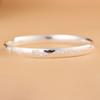 Pulsera para Mujer de Plata Fina 999 Rey Ciervo Dorado Patrón Diamante Moda Carácter Bendición Nube Simple Artística Brazalete Anillo Cerrado