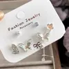 Set de Aretes Semanal Más Vendido, Aretes Estilo Coreano, Aretes Sencillos y Modernos para Mujer con Forma de Corazón de Aleación, Múltiples Pares al por Mayor