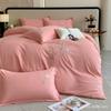Conjunto de Quatro Peças para Bordado de Têxteis para Casa em Nantong Classe A para Mãe e Bebê Capa de Edredom Lençol Roupa de Cama Amiga da Pele para Dormir Nu