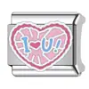 Módulo Italiano de Acero Inoxidable Módulo DIY Gota de Aceite Cruzada Charm de Cruz para Pulsera