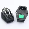 Enchufe de Alimentación AC, Conector Certificado de Seguridad, Socket IEC Tres en Uno C14 con Interruptor y Doble Protección