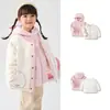 Ropa para Niños Balabala Conjunto de Dos Piezas de Invierno con Forro Polar y Chaqueta de Plumas para Niños Abrigo de Bebé para Niñas de Temporada Tendencia