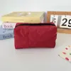 Nova Necessaire de Algodão Acolchoada Estampada, Grande Capacidade, Bolsa de Mão Portátil, Necessaire de Viagem, Bolsa de Armazenamento Multifuncional