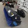 Varredoura de poeira em canteiro de obras rodoviárias, varredoura de carvão, varredoura de escória, miniescavadeira, varredora com pá, varredora com escova rotativa, limpador de carvão