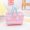 Linda Cesta de Almacenamiento Portátil Color Macarrón Pegatina Corazón de Niña Papelería Artículos Varios Accesorios Cesta de Almacenamiento para Escritorio