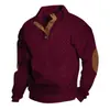 Ropa Masculina Transfronteriza Primavera y Otoño Jacquard Pesado Casual Sudadera de Manga Larga Amazon Corte Delgado Cuello Alto Pulóver Sudadera Bordada