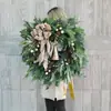 Guirlanda de Pinha de Natal Original Restaurada Um a Um com Agulhas de Pinheiro Guirlanda Estilo Boêmio Coroa de Flores Spot Fábrica