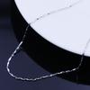Collar elegante para mujer, directo de fábrica, chapado en plata, estilo coreano, joyería chapada, cadena corta para clavícula, cadena de lingotes retro.