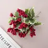 Fabricante de Ramas de Bayas Navideñas Recomienda Flores Artificiales Estilo Ins para Decoración del Hogar, Flores Artificiales para Bodas Transfronterizas al por Mayor
