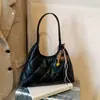 Bolso de Hombro para Mujer con Cadena de Rombo Retro 2026 Nuevo Bolso Tote de Moda Tendencia Bolso de Hombro Texturizado de Color Sólido para Mujer