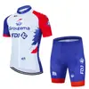 Conjunto de Maillot de Ciclismo Fdj Pantalones Cortos de Manga Corta para Bicicleta Ropa para Montaña y Carretera Hombres y Mujeres Versión de Equipo Ropa de Ciclismo de Secado Rápido