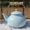Tetera de Esmalte Engrosado, Hervidor de Agua, Cocina de Inducción, Cafetera para Té de la Tarde Francés, Tetera de Flores Retro, Olla para Medicamentos
