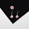 Aretes de Flores Secas Flor Real Cuentas de Cristal Flor de Encaje Aretes Amazon Venta Caliente Hecho a Mano Fresco Dulce Aretes
